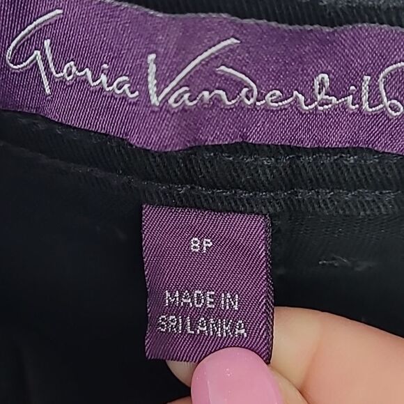 Gloria Vanderbilt Ananda Classic Fit Stretchy Black Jeans. Size 8 Petite. - Picture 7 of 8